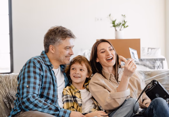 Couple reviewing mortgage options on phone